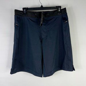 Hylete Mens Vertex II Athletic Shorts Blue Drawstring Stretch Pockets M New